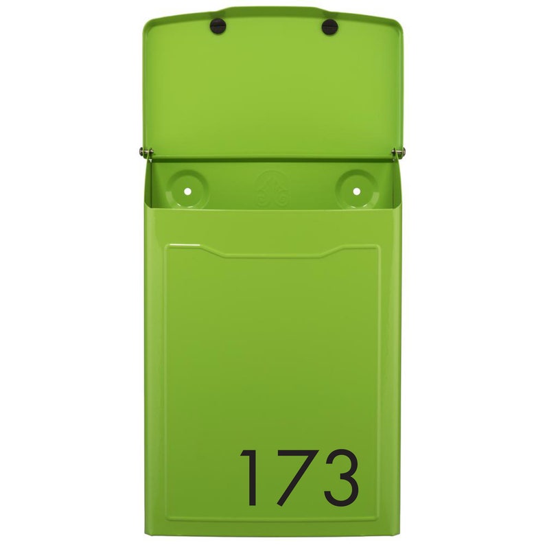 Personalized Wall Mount Mailbox Modern Contemporary Mail Box Etsy