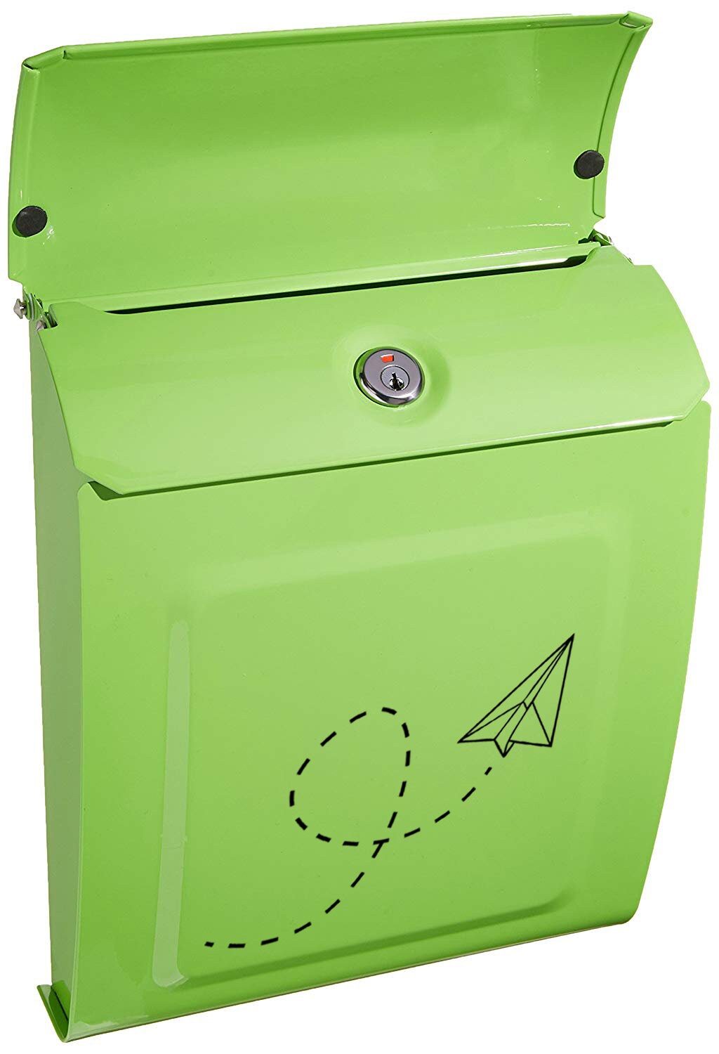 Green Wall Mount Mailbox Wall Mount Locking Mailbox Mailbox Etsy