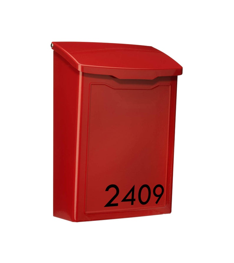 Personalized Wall Mount Mailbox Modern Contemporary Mail Box Etsy