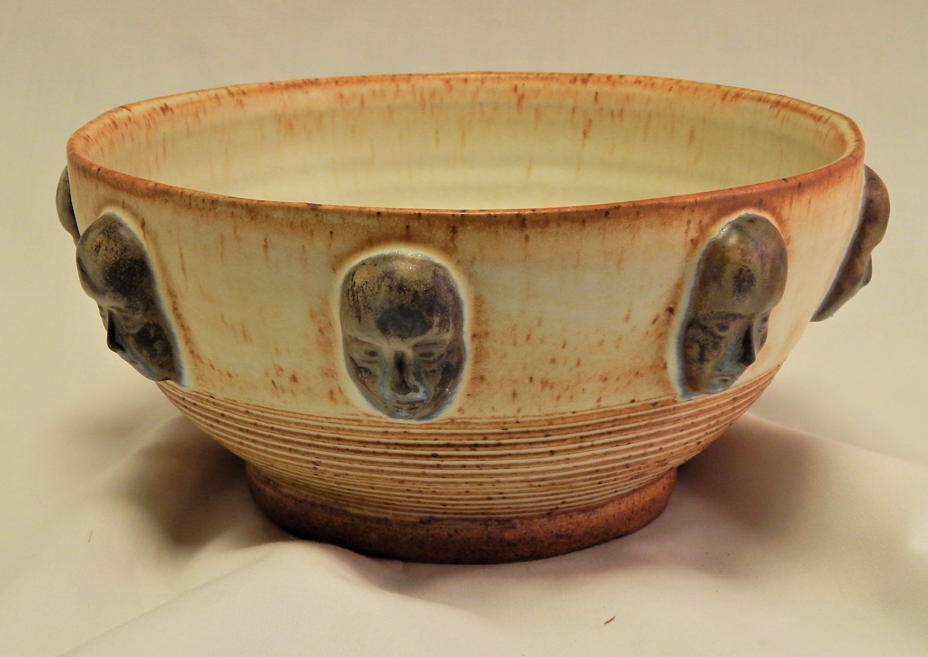 Serving Bowl with Faces