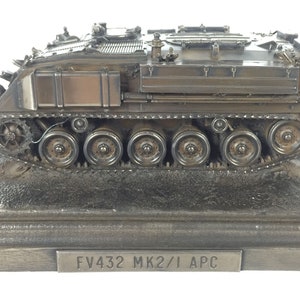Sculpture Warrior FV510 Infantry Fighting Vehicle Cold Cast Bronze Statue Art & Collectibles