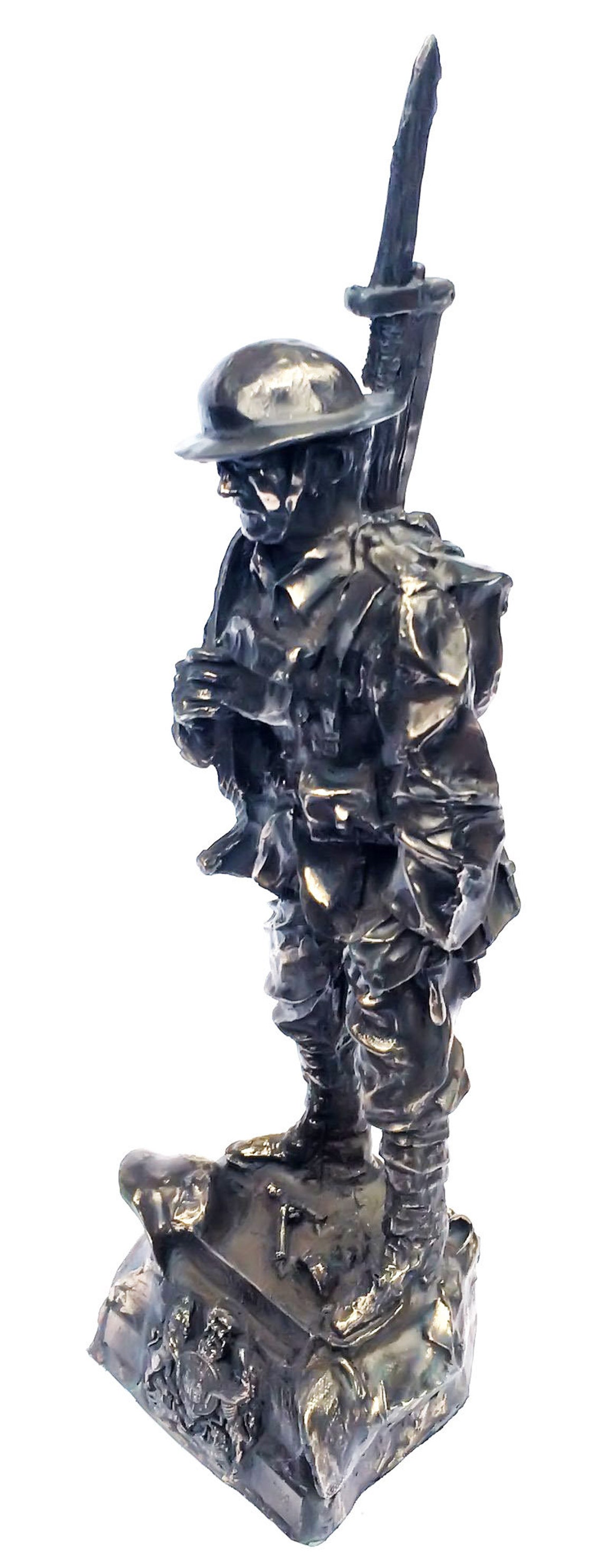 WW1 Tommy Cold Cast Bronze Military Statue Sculpture Etsy UK