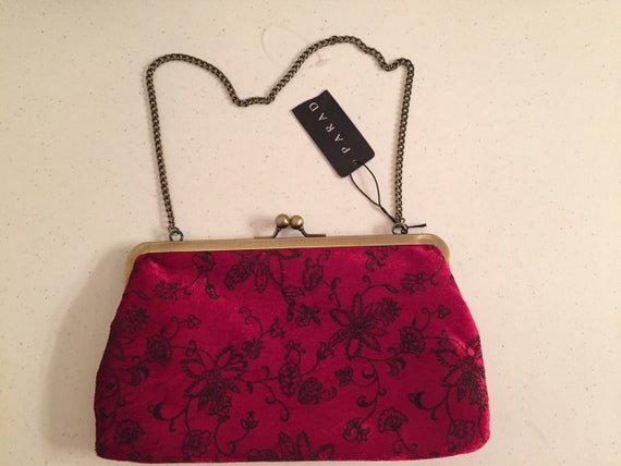 velvet handbag