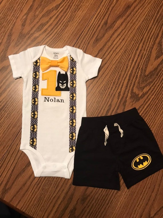 batman 1st birthday outfit