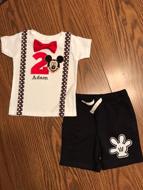 mickey mouse 2nd birthday outfit