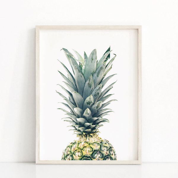 Pineapple modern wall art, Tropical printable poster, Digital Pineapple print, Pineapple photography, Tropical print download