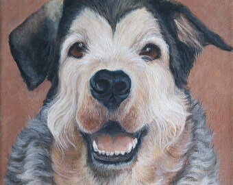 Ritratto di animale domestico personalizzato, Ritratto di cane, Pittura di cani, Pittura di animali domestici, Pittura di cani personalizzata