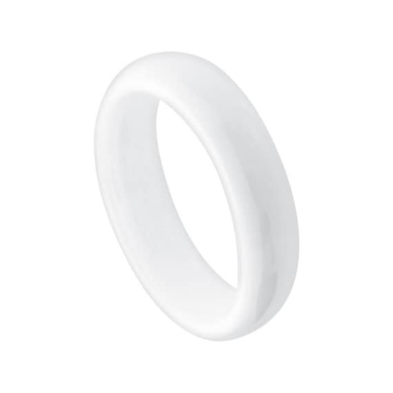 Handmade Blue Flat Plain Matching Wedding Bands, Couple Rings Set, Tit