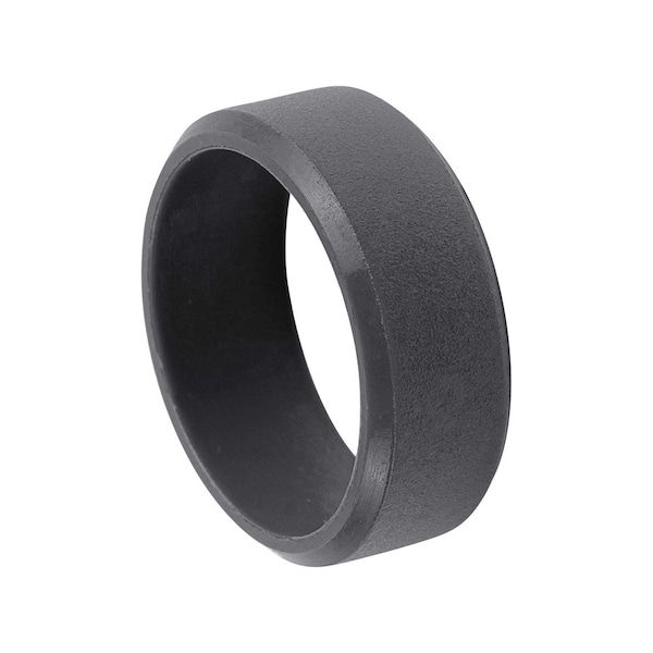 Silicone Ring Alternative Ring Outdoor Rugged Lifestyle Ring Grey Wedding Band For Men Gray Custom Unique Ring Promise Ring Beveled Edges