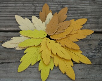Leather Earrings-Leather Leaf Earrings-Rustic Boho Chic-1" -2" Pre-Cut Earrings-Diy Craft Supplies