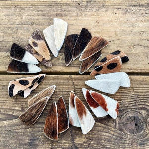 Triangle Leather Earring drops-Thin Strips-Simple- Earrings-Rustic Boho Chic-2.5&quot; Pre-Cut Earrings-Diy Craft Supplies