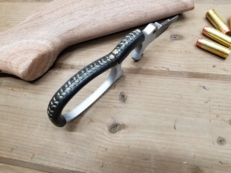 DIY Leather Lever Wrap Kit For Rifles - Brown, Handmade In Alaska