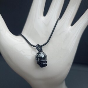 Natural hematite pearl necklace