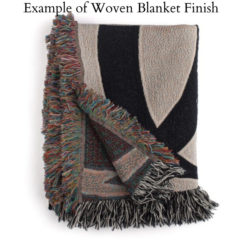 Art Deco Throw Blanket Wall Hanging Woven Tapestry Art Organic Etsy