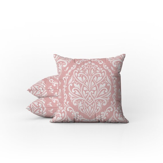 Pale pink lumbar pillow sale