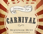 Escape Room Kids will LOVE!! Easy to follow Escape Room Kit Printable. CARNIVAL theme party game!