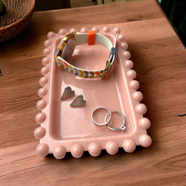 Trinket tray, jewellery storage, storage tray, home gift, trinket dish, bedroom decor, teenage girl gift, teenage girl bedroom, desk storage