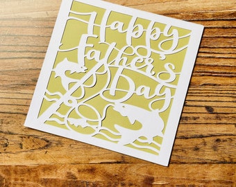 Fishing Father’s Day card, Father’s Day card, angling card, anglers card, fishing theme fathers day card