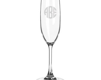 Personalized Engraved Acrylic Champagne Flute - Custom Monogram for Wedding, Bachelorette, Bridesmaids, Anniversaries, Mother's Day Gift