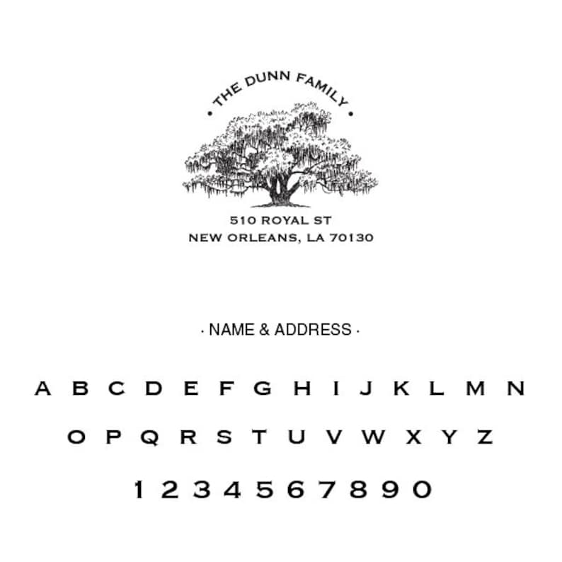 Alexa Pulitzer: Oak Tree Stamp - Etsy