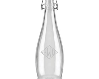 Personalized Engraved Glass Water Canister - Custom Monogram for Mother&#39;s Day Gift, Outdoor Entertaining, Perfect Housewarming Gift, Wedding
