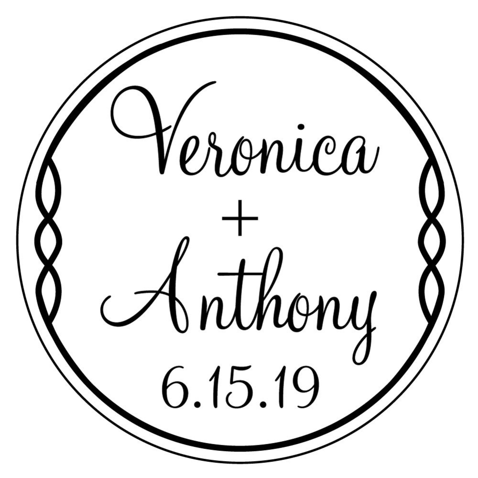 Save the Date Custom Wedding Stamp Csw10026s Artisan Stamp Etsy