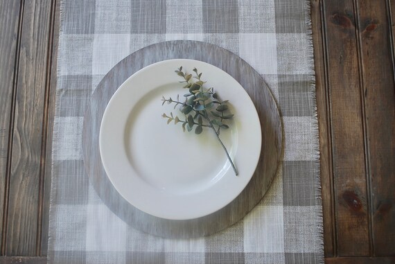 14 Tuscany Wooden Charger Plateshand Paintedsmoky Etsy