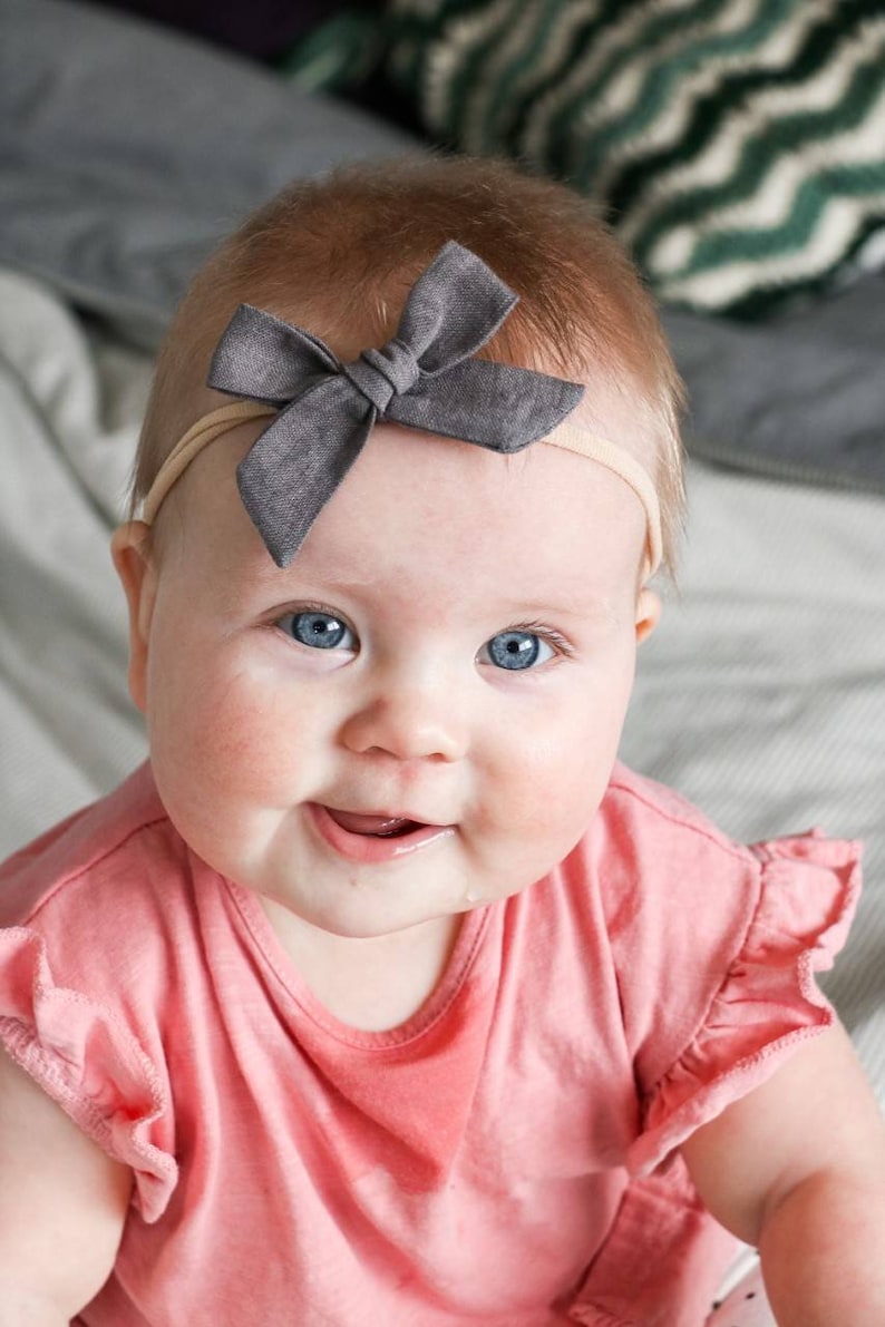 Baby Girl Baby Bows Newborn Bows Baby Headband Newborn Etsy
