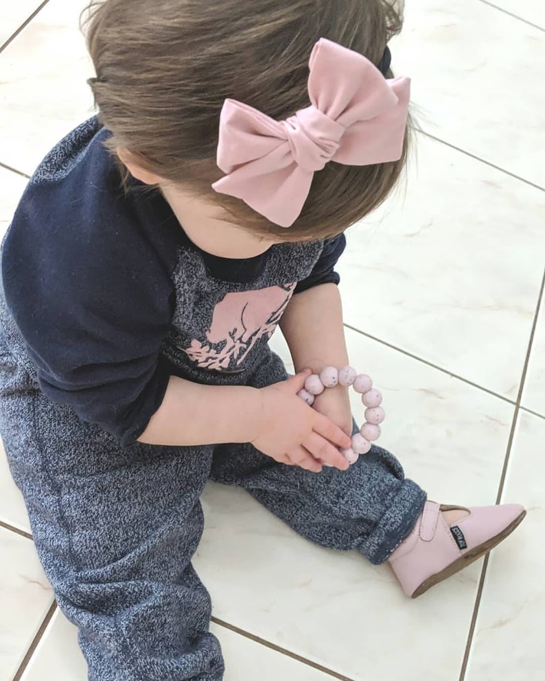 Baby Shower Gift Hair Bows Hair Accessories Pigtail Bows Pink Bow Baby Girl Headbands Newborn Bows Upcycled Blue Pinwheel Bow