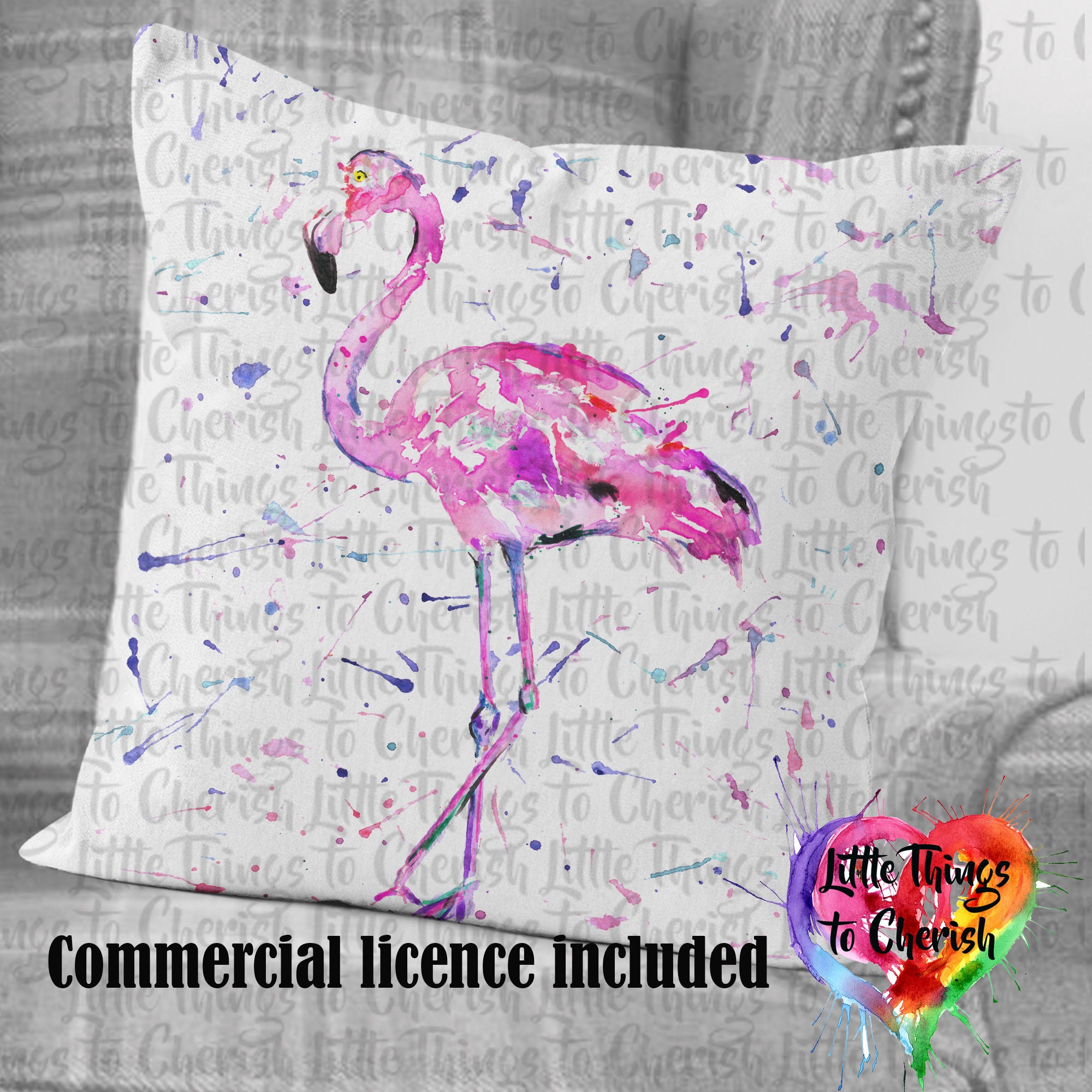 Watercolour Flamingo Clipart | Flamingo Graphics | Flamingo Sublimati…