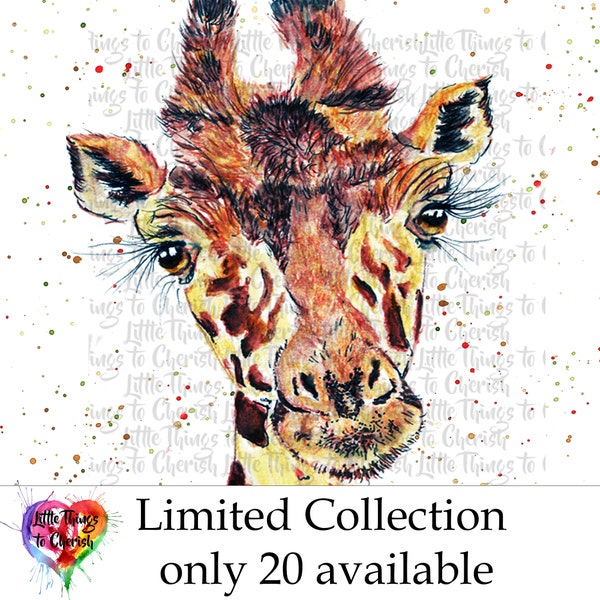 Limited Collection Watercolour Giraffe PNG Clip Art  Giraffe Sublimation  Commercial PNG Watercolour sublimation