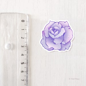 Sticker [MINI] • Autocollant individuel - Rose bleue