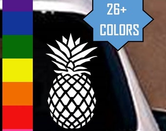 Pineapple Vinyl Decal Sticker, Car Truck Camper Decor