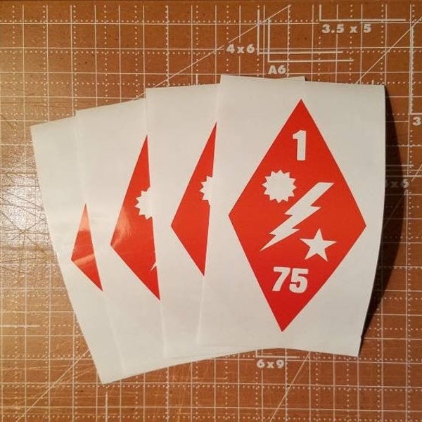 75th Army Ranger Regiment Vinyl Decal Sticker for car truck cup, Ranger Insignia, Ranger Battalion Diamond, Ranger Sticker 75