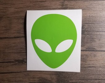 girl alien cute female head Sticker decal area MacBook Laptop