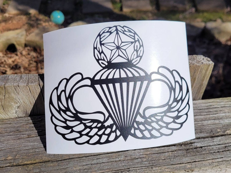 Army Master Parachutist Jump Wings Vinyl Decal - Etsy