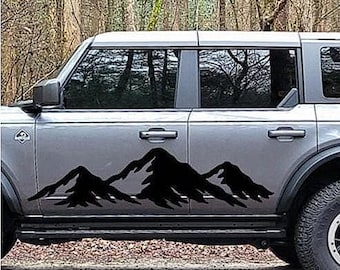 Mountains Graphics Vinyl Decal Sticker for Car Truck RV Camper Trailer