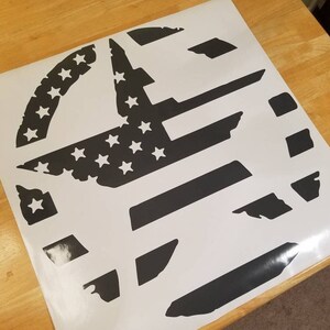 Distressed Star Vinyl Sticker Decal With US Flag for Car and - Etsy