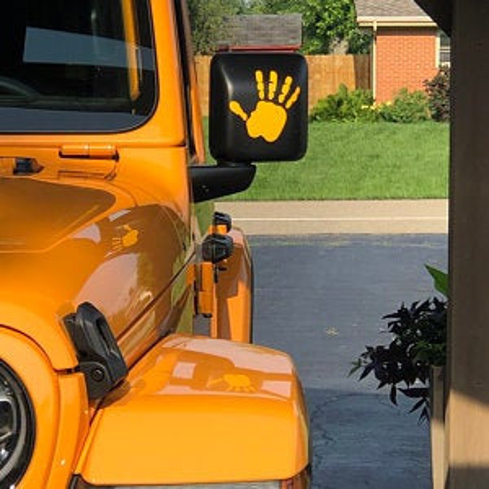 Hand Wave Decal Sticker for jeep mirror Side Mirror Decal Etsy