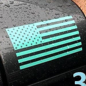 American Flag Vinyl Decal Sticker | American Flag Car Sticker | US Flag Cup Decal | USA Truck Flag Decal | US Military Flag Decal for Laptop