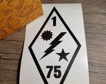 75th Ranger Regiment Vinyl Decal Sticker, Army Ranger Insignia