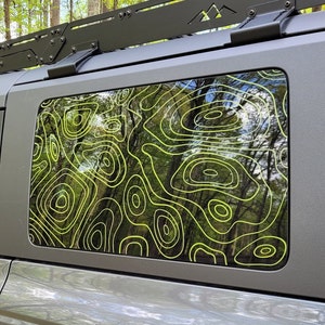 Topography Lines Vinyl Decal Sticker You Trim for your Windows, RV, Camper, Trailer. Topographical lines decal in multiple colors and sizes.