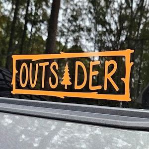 Outsider Nature Decal Sticker, Car, RV, Adventure Lover Gift