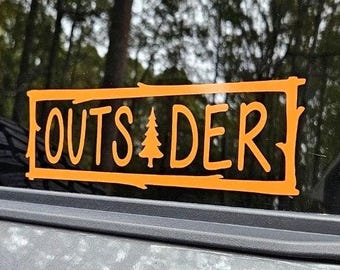 Outsider Nature Decal Sticker, Car, RV, Adventure Lover Gift
