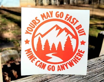 Mountain Adventure Vinyl Decal | Car, Truck, Laptop, RV