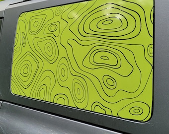 Topography Vinyl Decal for Car Truck RV Camper Window Trailer Van
