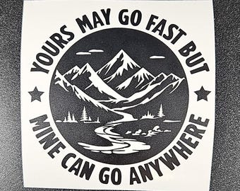 Mountain Vinyl Decal Sticker | Overlanding Car, Truck, Laptop