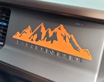 Mountains Dashboard Vinyl Decal, Car, Truck, RV Decor