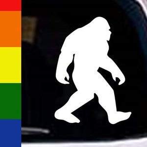 Bigfoot Decal Sticker | Sasquatch Decal Sticker | Yeti Decal Sticker for Car, Laptop, Cup, Bumper Sticker or Mug in Many Colors and Sizes.