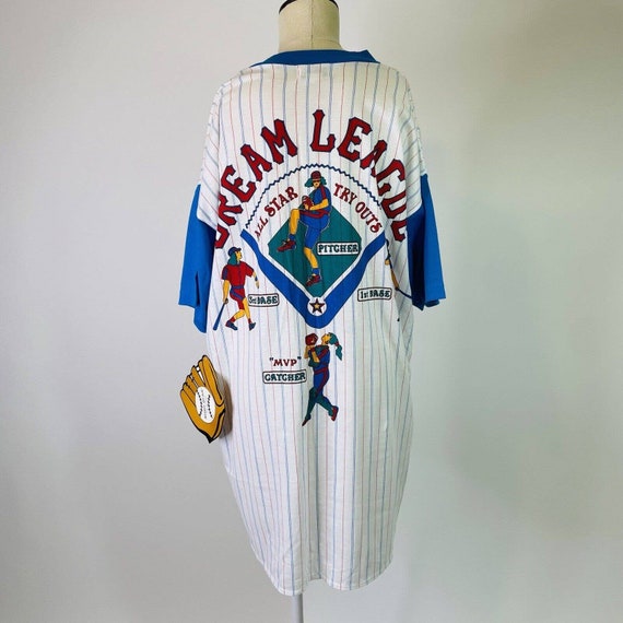 Vintage Baseball Jersey For Sleeping T-Shirt | Dr… - image 2